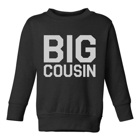 Big Cousin Toddler Boys Crewneck Sweatshirt Black