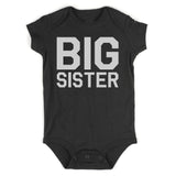 Big Sister Infant Baby Girls Bodysuit Black