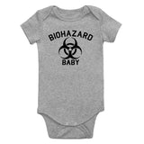 Biohazard Baby Symbol Infant Baby Boys Bodysuit Grey