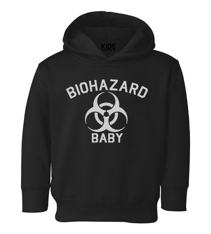 Biohazard Baby Symbol Toddler Boys Pullover Hoodie Black