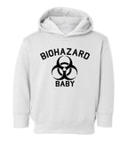 Biohazard Baby Symbol Toddler Boys Pullover Hoodie White