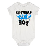 Birthday Boy Balloons 1st One Baby Bodysuit One Piece White