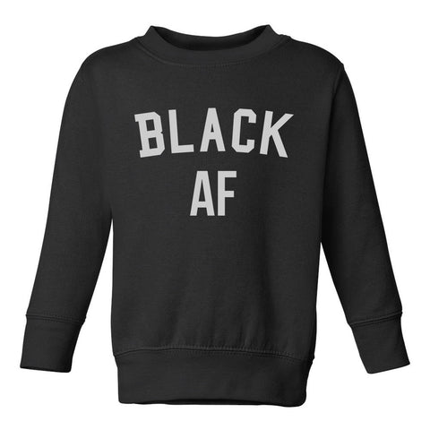 Black AF Toddler Boys Crewneck Sweatshirt Black
