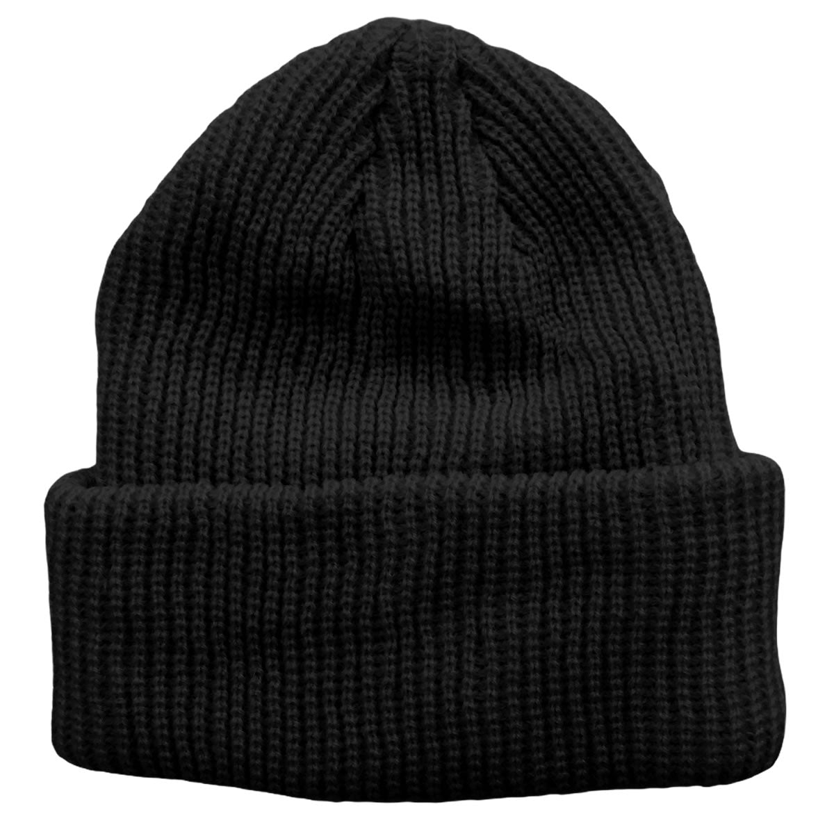 Black Toddler Boys Girls Cuffed Winter Beanie Hat