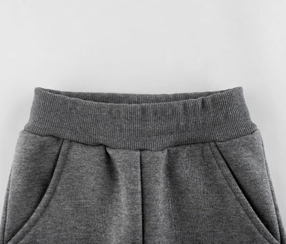 Blank Toddler Boys Fleece Jogger Sweatpants Detail