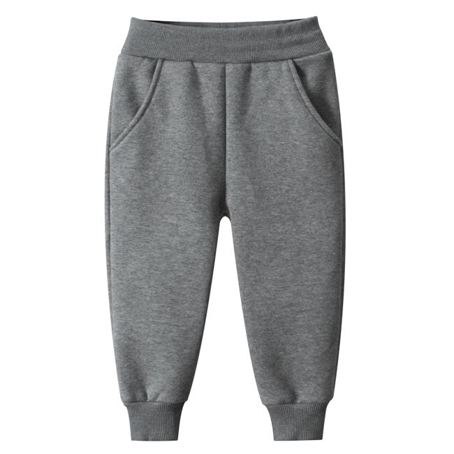 Charcoal Grey Toddler Boys Fleece Jogger Sweatpants