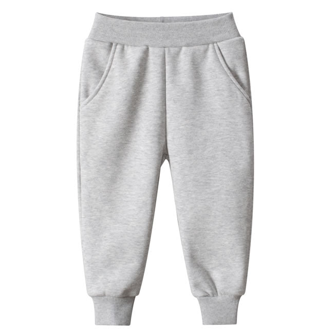 Heather Grey Toddler Boys Fleece Jogger Sweatpants