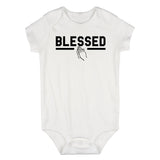 Blessed Praying Hands Infant Baby Boys Bodysuit White