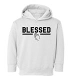Blessed Praying Hands Toddler Boys Pullover Hoodie White
