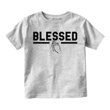 Blessed Praying Hands Toddler Boys Short Sleeve T-Shirt Grey