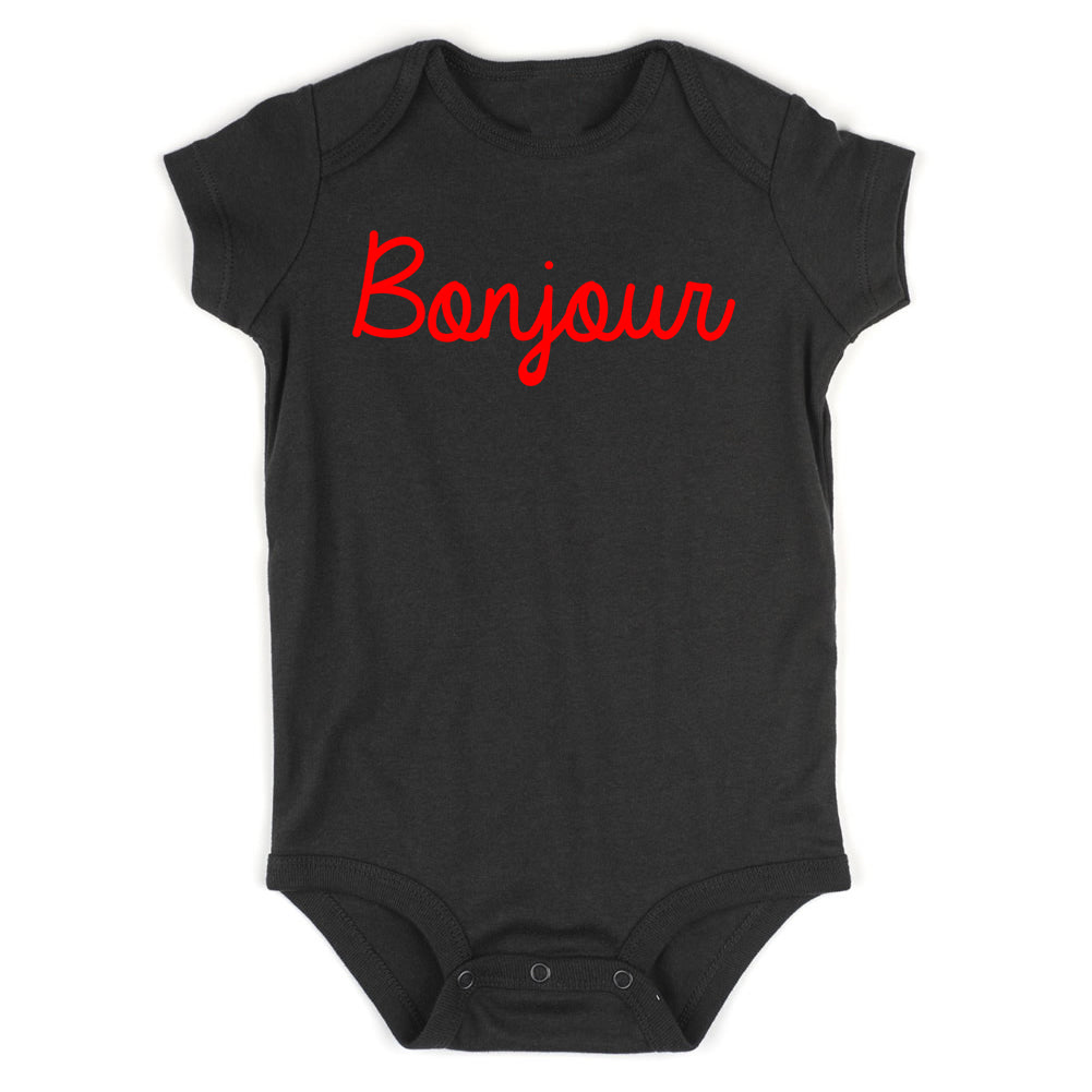 Bonjour Paris Infant Baby Boys Bodysuit Black
