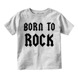 Born To Rock Toddler Boys Short Sleeve T-Shirt Grey