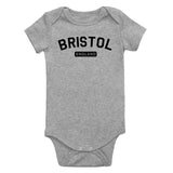 Bristol England Arch Infant Baby Boys Bodysuit Grey