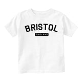 Bristol England Arch Toddler Boys Short Sleeve T-Shirt White