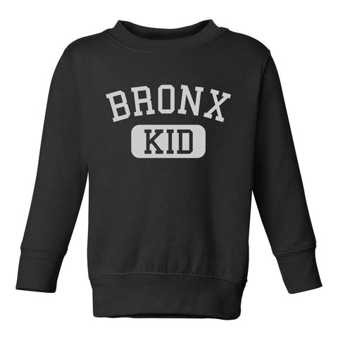 Bronx Kid New York Toddler Boys Crewneck Sweatshirt Black