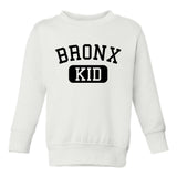 Bronx Kid New York Toddler Boys Crewneck Sweatshirt White