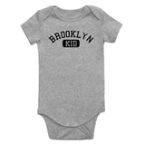 Brooklyn Kid New York Infant Baby Boys Bodysuit Grey