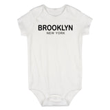 Brooklyn New York Fashion Infant Baby Boys Bodysuit White