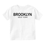 Brooklyn New York Fashion Toddler Boys Short Sleeve T-Shirt White