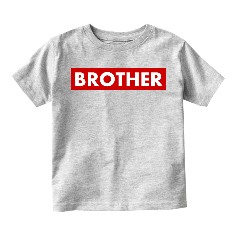 Brother Red Box Infant Baby Boys Short Sleeve T-Shirt Grey