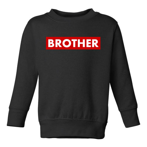 Brother Red Box Toddler Boys Crewneck Sweatshirt Black