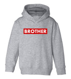 Brother Red Box Toddler Boys Pullover Hoodie Grey