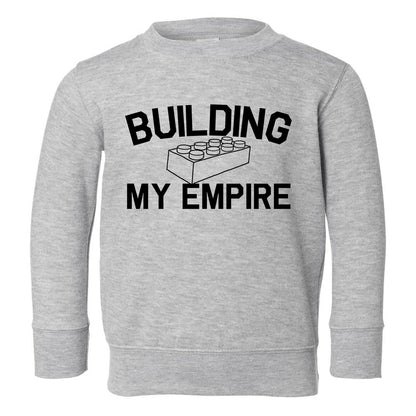 Building My Empire Toddler Boys Crewneck Sweatshirt Grey