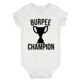 Burpee Champion Trophy Baby Bodysuit One Piece White