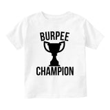 Burpee Champion Trophy Baby Infant Short Sleeve T-Shirt White