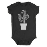 Cactus Plant Infant Baby Boys Bodysuit Black