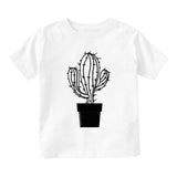 Cactus Plant Toddler Boys Short Sleeve T-Shirt White