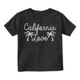 California Love Palm Trees Infant Baby Boys Short Sleeve T-Shirt Black