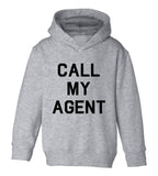 Call My Agent Toddler Boys Pullover Hoodie Grey