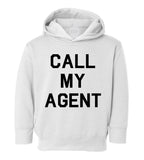 Call My Agent Toddler Boys Pullover Hoodie White