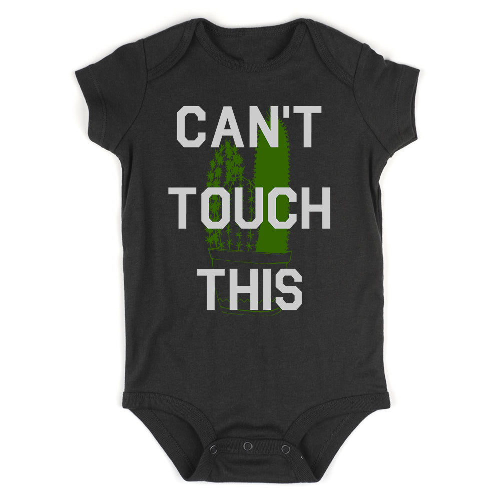 Cant Touch This Cactus Infant Baby Boys Bodysuit Black