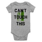 Cant Touch This Cactus Infant Baby Boys Bodysuit Grey