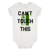 Cant Touch This Cactus Infant Baby Boys Bodysuit White