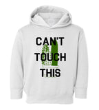 Cant Touch This Cactus Toddler Boys Pullover Hoodie White