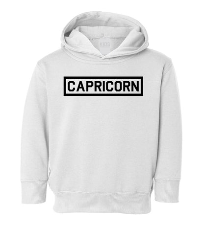 Capricorn Horoscope Sign Toddler Boys Pullover Hoodie White
