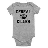 Cereal Killer Funny Infant Baby Boys Bodysuit Grey