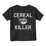 Cereal Killer Funny Toddler Boys Short Sleeve T-Shirt Black