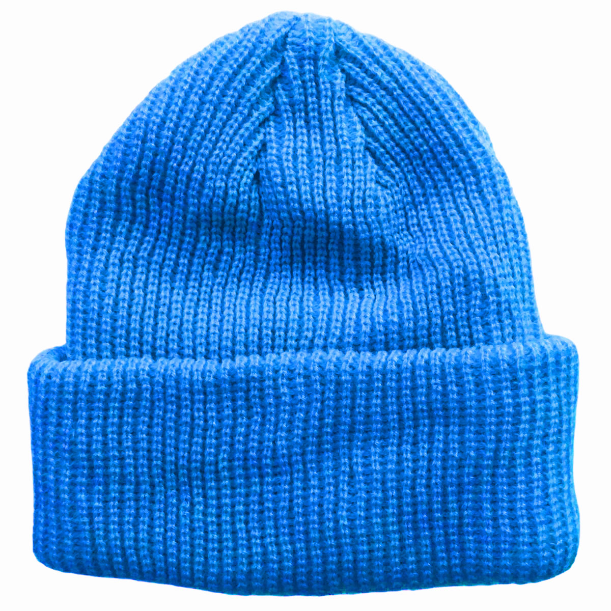 Cerulean Blue Toddler Boys Girls Cuffed Winter Beanie Hat