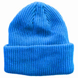 Cerulean Blue Toddler Boys Girls Cuffed Winter Beanie Hat