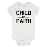 Child Of Faith Religious Infant Baby Boys Bodysuit White