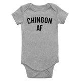 Chingon AF Latino Infant Baby Boys Bodysuit Grey