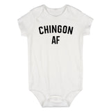 Chingon AF Latino Infant Baby Boys Bodysuit White