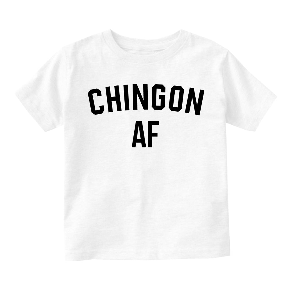 Chingon AF Latino Infant Baby Boys Short Sleeve T-Shirt White