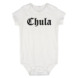 Chula Goth Funny Infant Baby Girls Bodysuit White