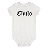 Chulo Goth Funny Infant Baby Boys Bodysuit White