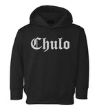 Chulo Goth Funny Toddler Boys Pullover Hoodie Black